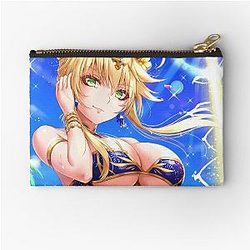 Saber Fate Stay Night Drawing Otaku Zipper Pouch