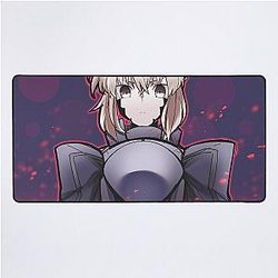 Saber Alter Fate Stay Night Drawing for Otaku Desk Mat