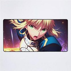 Saber Battle Fate Stay Night Anime Desk Mat