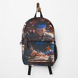 Fate Stay Night Anime Cherry Blossom Spear Backpack