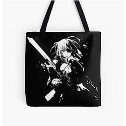 Saber Anime Fan art Fate Stay Night Tote Bag
