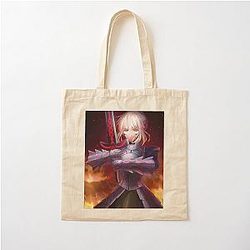 Saber Fate Stay Night Drawing For Fan Cotton Tote Bag