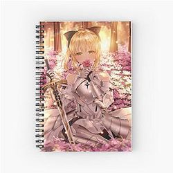 Saber Fate Stay Night Spiral Notebook