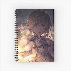 Saber Fate Stay Night Design for Fan Notebook