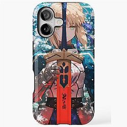 Saber Alter Fate Stay Night Anime Behind Crimson Blade Tough Case
