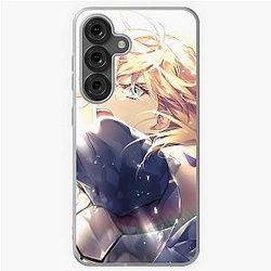 Saber from Fate Stay Night Anime Soft Case for Samsung Galaxy