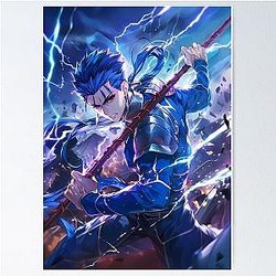 Fate Stay Night Anime Lightning Lancer Poster