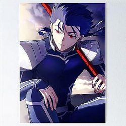 Lancer Fate Stay Night Heroic Warrior Poster