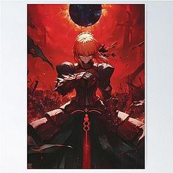 Saber Alter Fate Stay Night Crimson Battle Poster