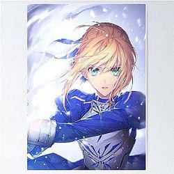 Saber Fate Stay Night Artwork For Otaku Poster