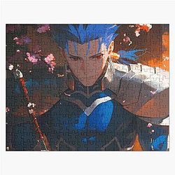 Fate Stay Night Anime Fierce Cherry Blossom Spear Jigsaw Puzzle