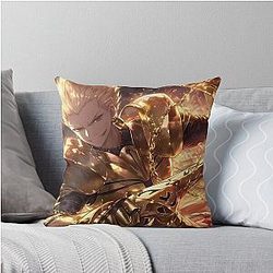 Gilgamesh Fate Stay Night Anime Golden Warrior Throw Pillow