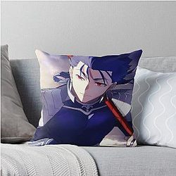 Fate Stay Night Lancer Heroic Warrior Throw Pillow