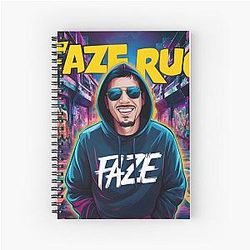 Faze Rug Graffiti Design Spiral Notebook