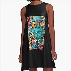 Fear and Loathing in Las Vegas Hunter Thompson A-line dress