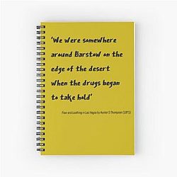 Fear and Loathing in Las Vegas Spiral Notebook