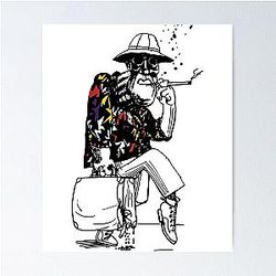 Why You Really Fear Loathing in Las Vegas Vintage Style Arts Poster