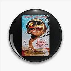 Mega Man Is Fear and Loathing in Las Vegas Vintage Style Arts Pin