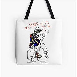 Gonzo Fear and Loathing in Las Vegas parody All Over Print Tote Bag