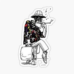 Fear and Loathing in Las Vegas Art Sticker