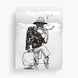 Why You Really Fear Fear of Las Vegas Vintage Style Art Duvet Cover