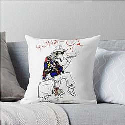 Gonzo Fear and Loathing in Las Vegas parody Throw Pillow