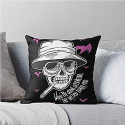 Vintage Style Arts Fear Loathing In Las Vegas Interesting Facts Throw Pillow
