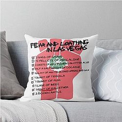 Why You Really Need Fear In Las Vegas, Vintage Style Art Pillow