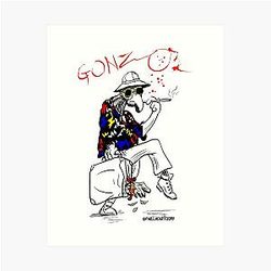 Gonzo Fear and Loathing in Las Vegas Art Print