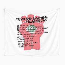 Why You Really Need Fear in Las Vegas Vintage Style Art Tapestry