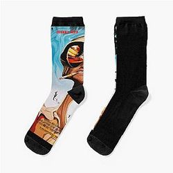 Mega man Fear And Loathing In Las Vegas Vintage Style Socks