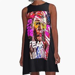 Fear and Loathing in Las Vegas Print A-Line Dress