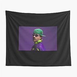 Feid Neon Flow Urban Music Vibes Retro Streetwear Art Tapestry