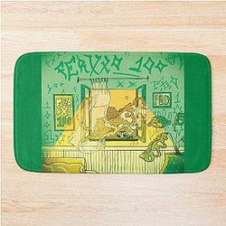 Feid – Verde Aesthetic Room Art Bathroom Mat