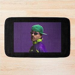 Feid Neon Flow Urban Music Vibes Retro Streetwear Bath Mat