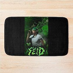 Feid – Ferxxo Green Flame Street Art Design Bath Mat