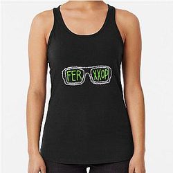 FERXXO Lenses T-Shirt - Feid concert tee FERXXOCALIPSIS WORLD TOUR 2024 Ferxxo collage sticker Racerback Tank Top
