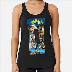 Feid Urban Collage Reggaeton Street Art Aesthetic Racerback Tank Top