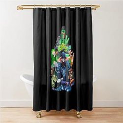 Feid by Pintiita T-Shirt - Ferxxo Collage Sticker by Feid Shower Curtain