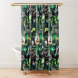 Feid – Green Urban Design Shower Curtain