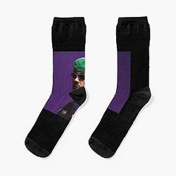Feid Neon Flow Urban Music Vibes Streetwear Art Socks