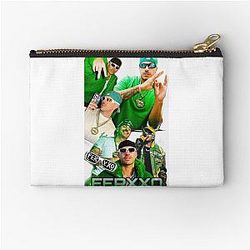 Feid – Neon Green Urban Aesthetic Zipper Pouch