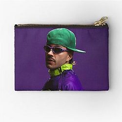 Feid Neon Flow Urban Music Vibes Retro Streetwear Art Zipper Pouch