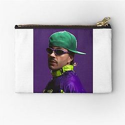 Feid Neon Flow Urban Music Vibes Retro Streetwear Art Zipper Pouch