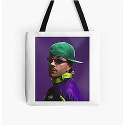 Feid Neon Flow Urban Music Retro Streetwear Art Tote Bag