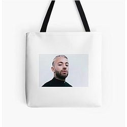 Feid Portrait Minimalist Style Latin Music Star Aesthetic Art All Over Print Tote Bag