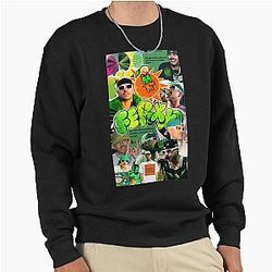 Feid Urban Aesthetic - Green Latin Street Art Pullover Sweatshirt