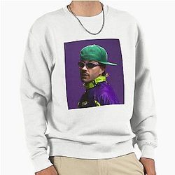 Feid Neon Flow Urban Music Vibes Retro Streetwear Art Pullover Sweatshirt