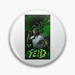 Feid Ferxxo Green Street Art Design Pin
