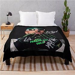 Feid Ferxxo Mix Vol.1 - Urban Reggaeton V̄b Yes Artwork Throw Blanket